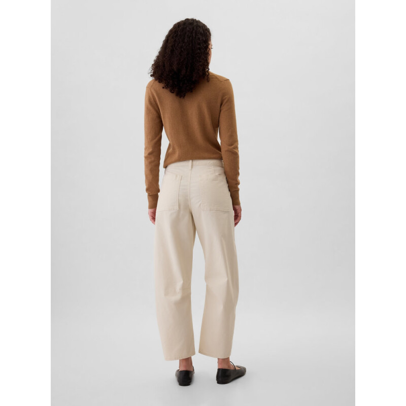 V-KHAKI BARREL CHINO