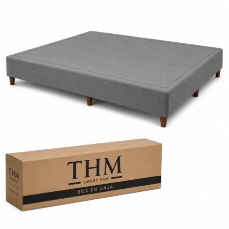 Cama SmartBox HAMPTONS Queen 160x200 cm Gris