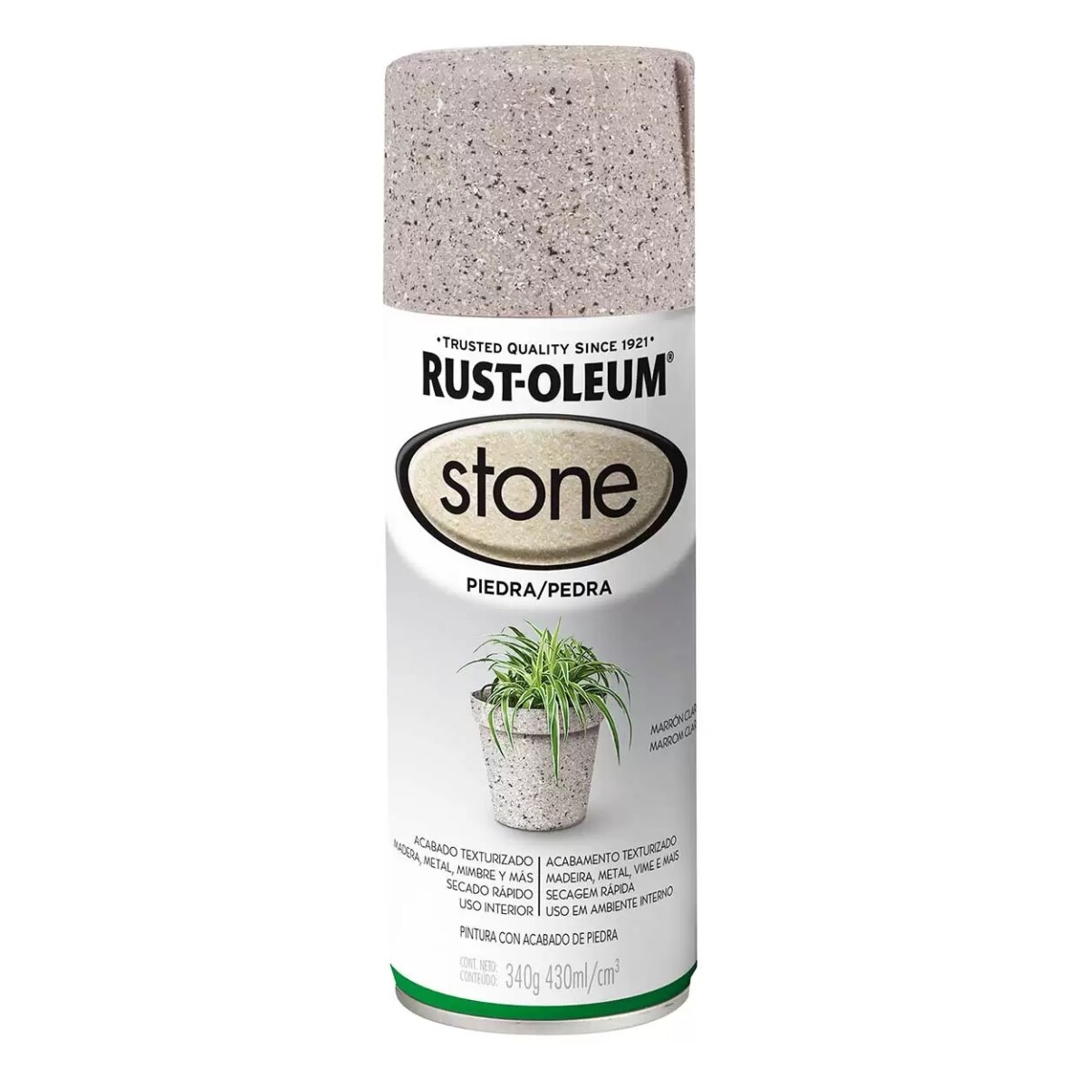 Esmalte Aerosol Efecto Piedra 340g Rust-Oleum - Marrón 