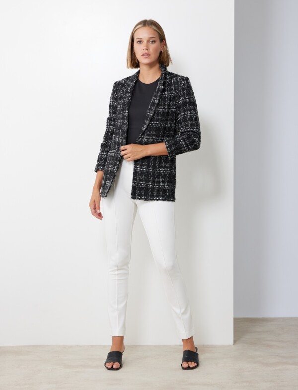 Blazer Tweed NEGRO/BLANCO