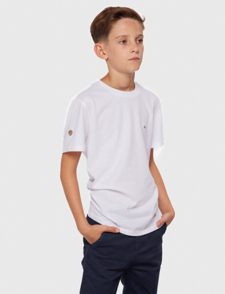 REMERA BÁSICA DE ALGODÓN Blanco