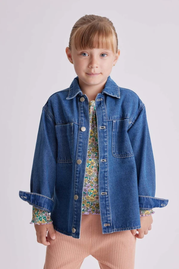Sobrecamisa jean Azul Oscuro