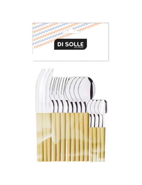 SET 16 PIEZAS AC.INOX. CAPPUCCINO MILLENIUM DI SOLLE SET 16 PIEZAS AC.INOX. CAPPUCCINO MILLENIUM DI SOLLE