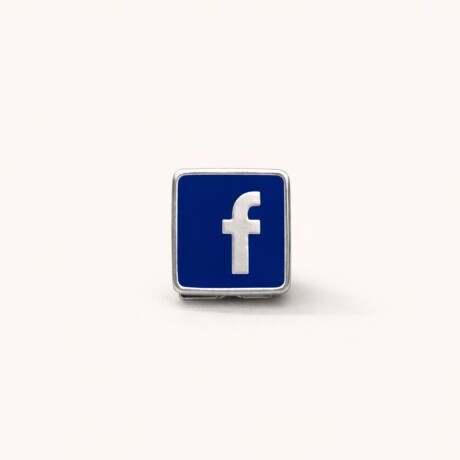 Charm Facebook - Plata 925 Charm Facebook - Plata 925