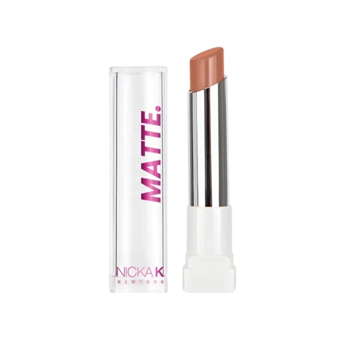 Labial matte en barra Nicka K - Tono 15- Nude marron 
