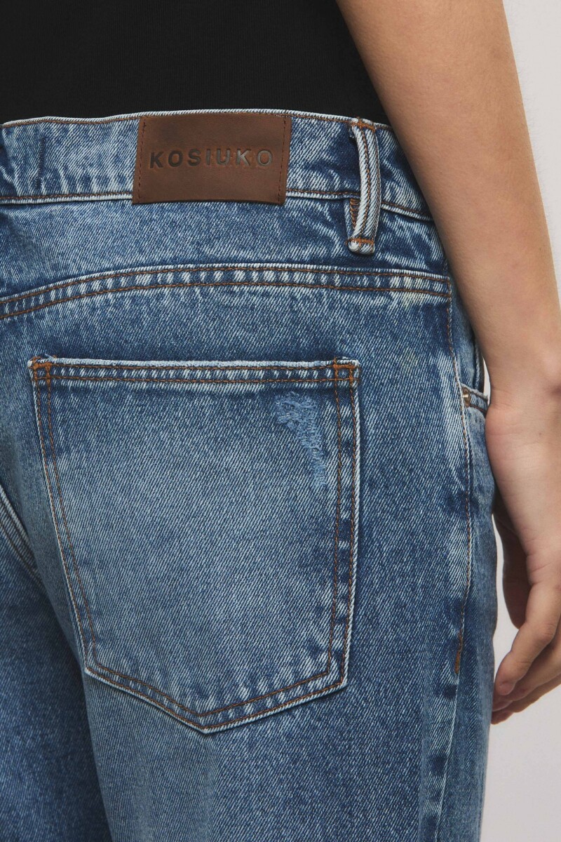 JEANS BOOTCUT MOSS BLUE Azul