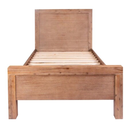 CAMA 1 1/2 PLAZA MADERA-ACACIA NATURAL-BEIGE PRINCE