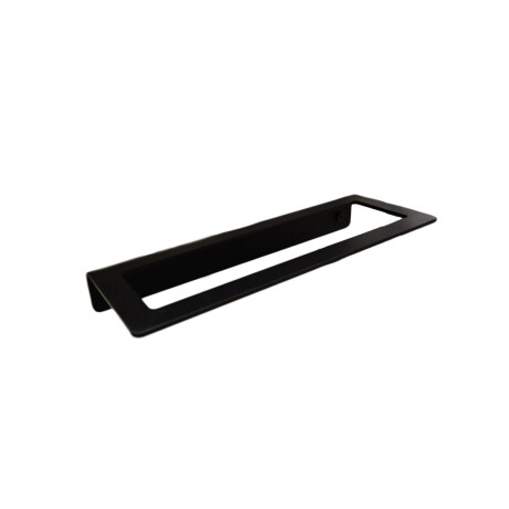TOALLERO RECTO CORTO METAL ACERO INOXIDABLE NEGRO MATE NEGRO