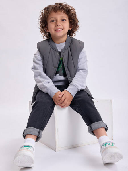 Chaleco capitoneado Gris