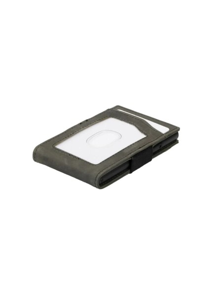 METALCARD H.SLIM ID WIND. WALLET BRUSHED BLACK