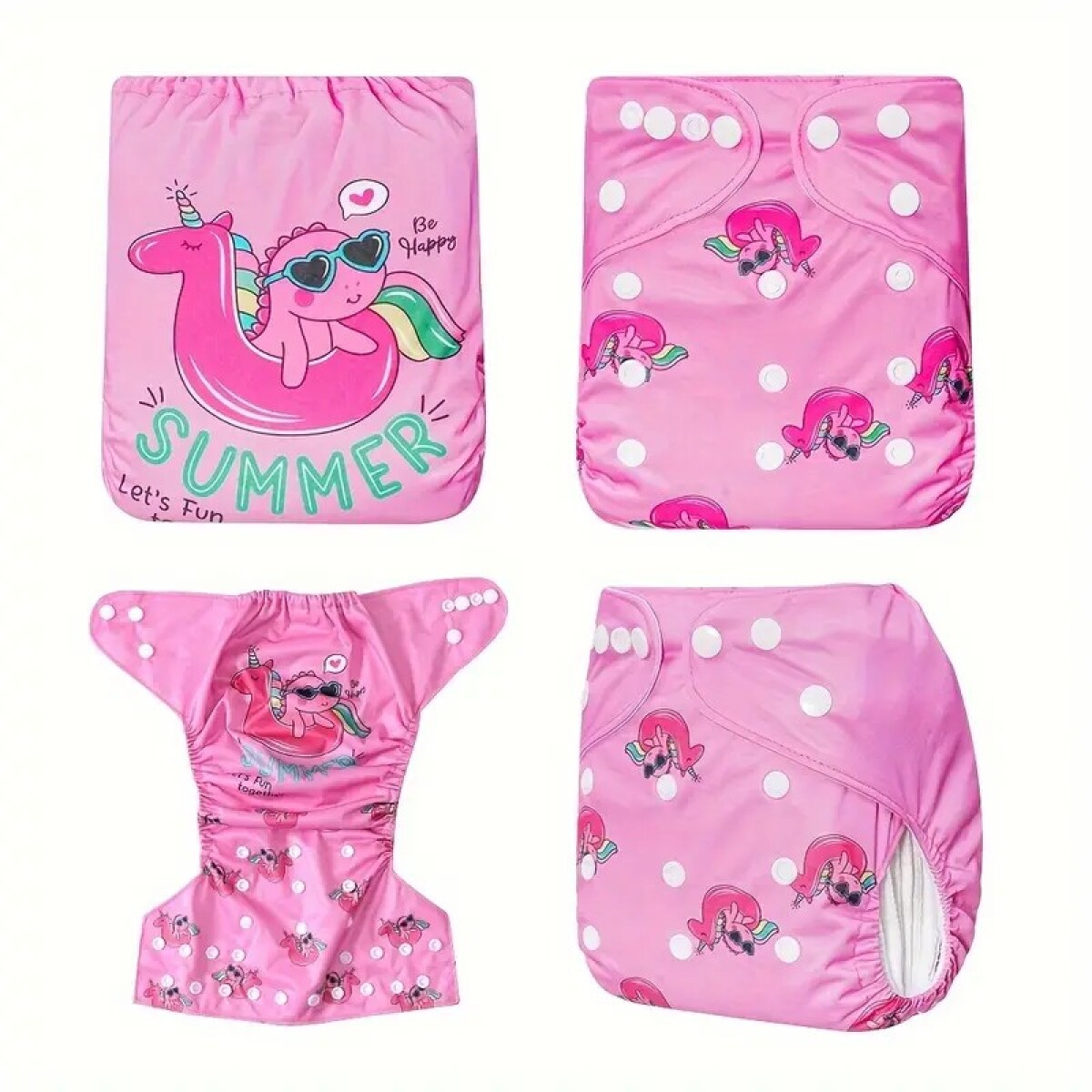 Pañal ecológico waterproof con inserto incluído - Summer 