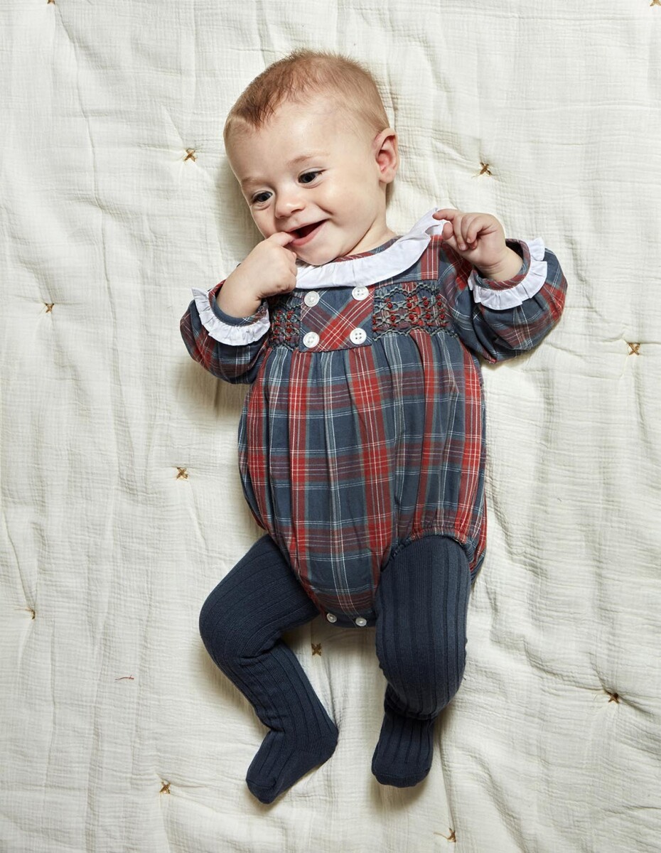 Ranita Cuadro Tartãn - Azul Pato 