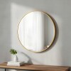 Espejo redondo de pared Lumax Diámetro 80cm Dorado