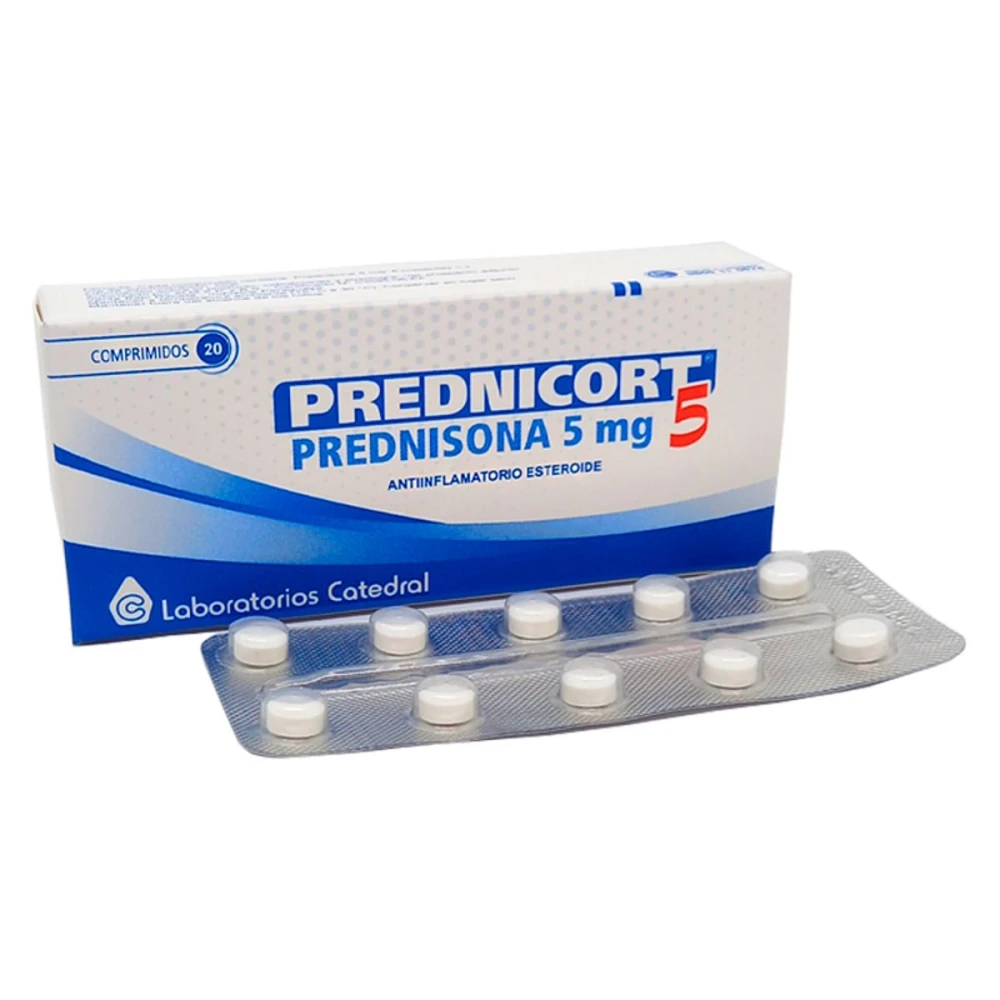 PREDNICORT 5 MG. CJ X 20 COMP.