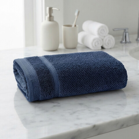 Toalla Mano Dohler Jacquard Marruecos 50 x 90 cm 100% Algodón AZUL OSCURO