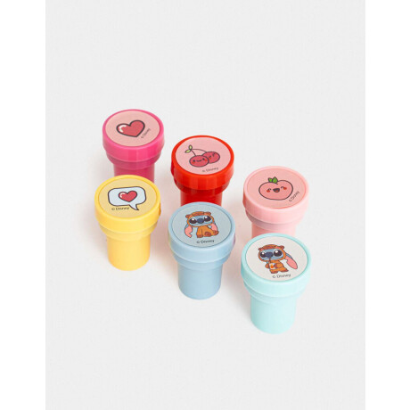 Set De Sellos ''stitch Capybara'' Combinacion Multicolor