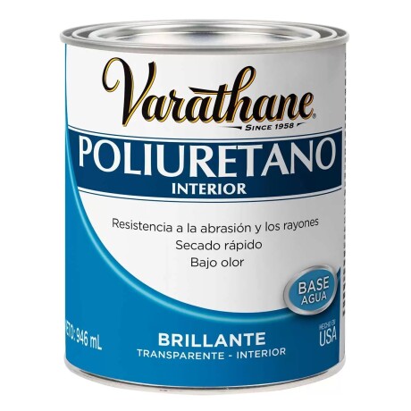 Poliuretano interior brillante 0.946L Varathane Poliuretano interior brillante 0.946L Varathane