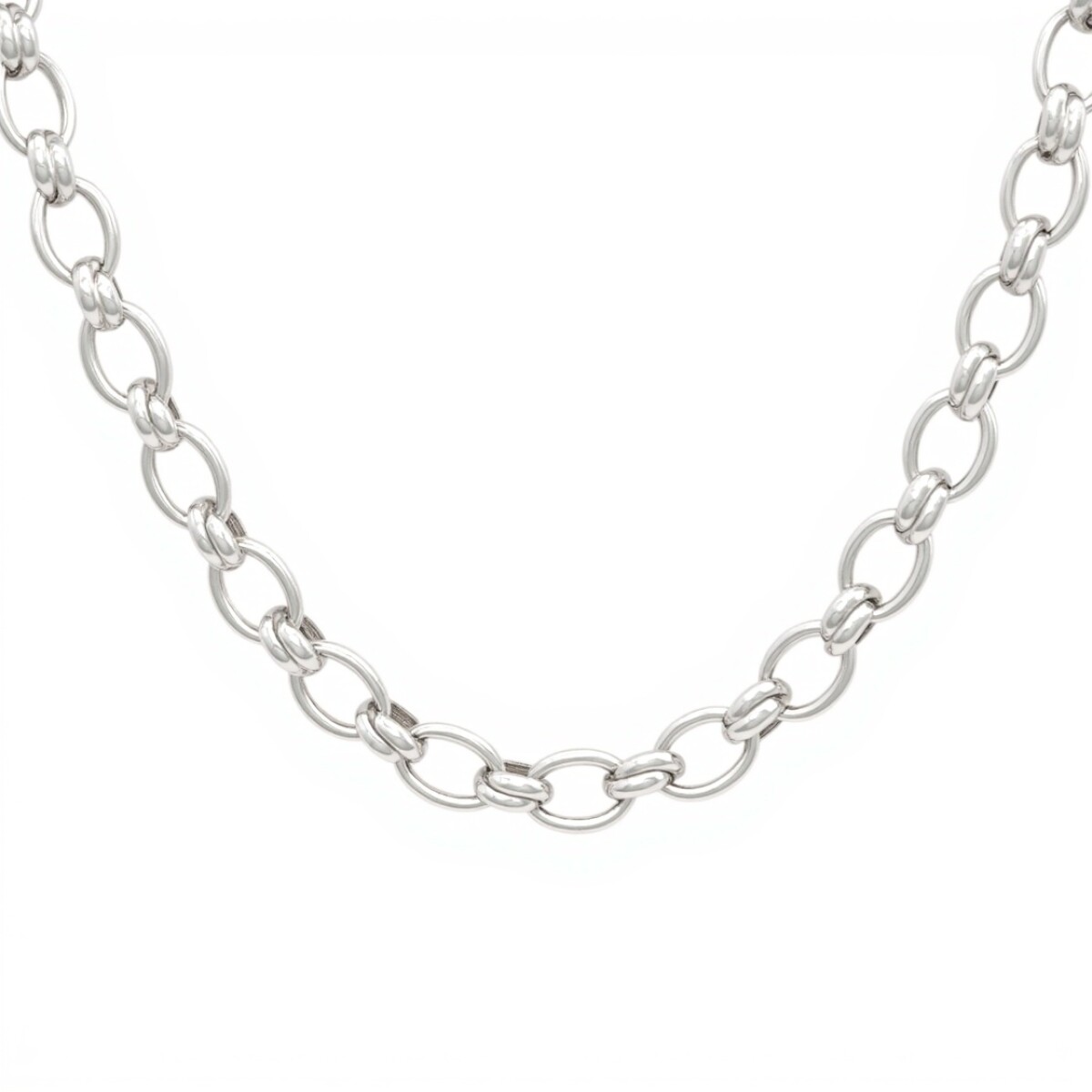 Cadena Rolo Oval-Plata 925-Sin Piedra-CD3227 - sinpiedra 