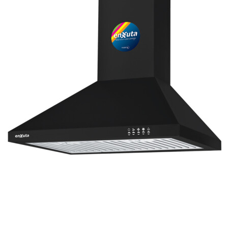 Campana enxuta 60 cm con extracción de 750 m3/h Negra