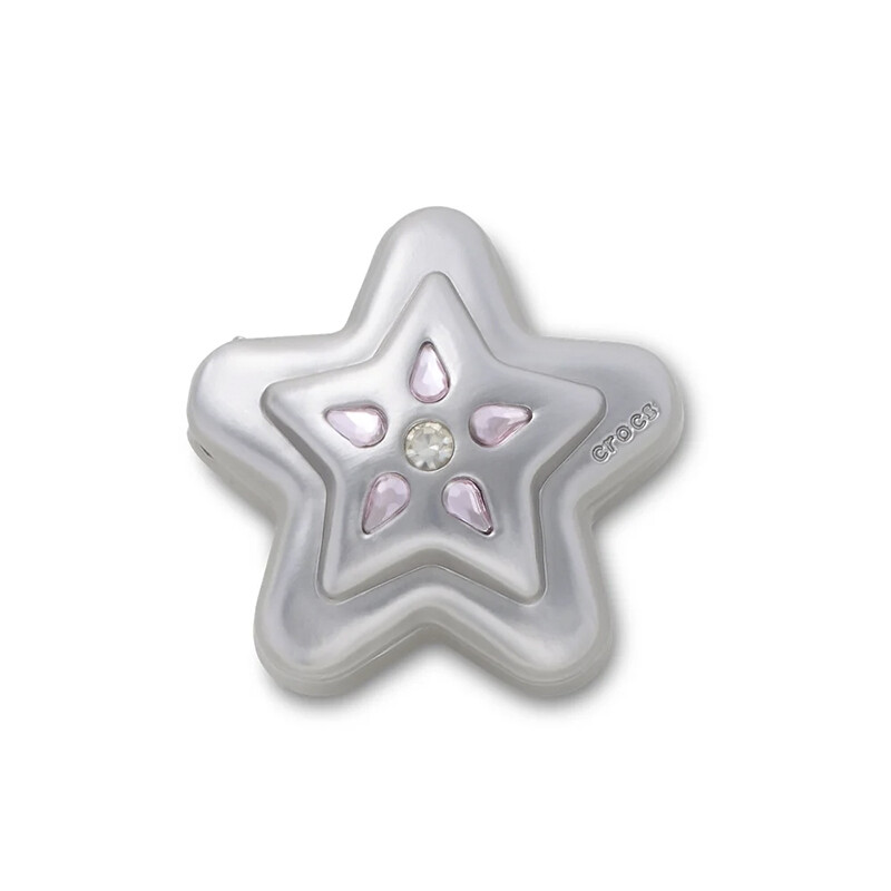 Jibbitz Charm™ Silver Star Locket Multicolor