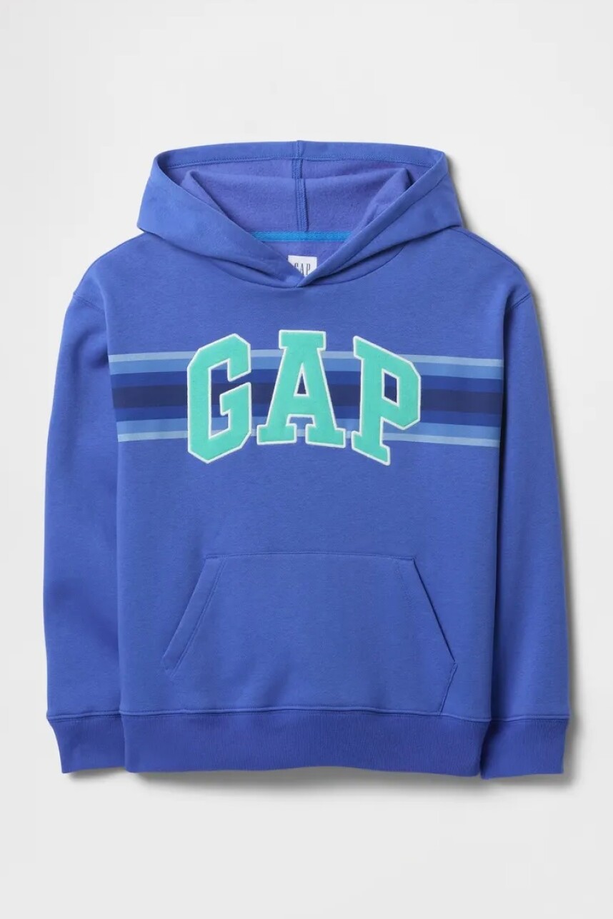 Buzo Canguro Logo Gap Niño Dazzling Blue 183949Tc