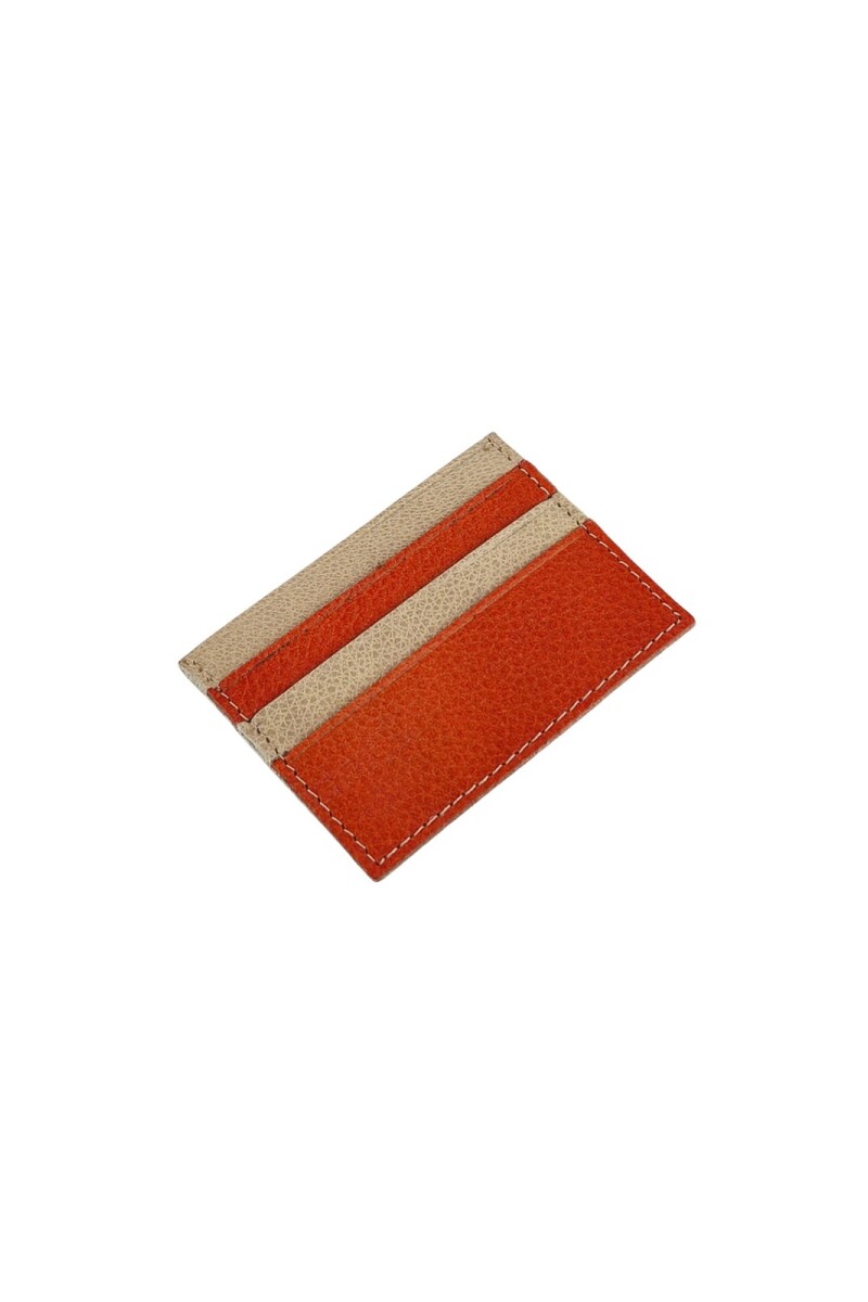 Tarjetero beige