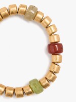 Pulsera Elástica Cuentas Efecto Piedra multicolor