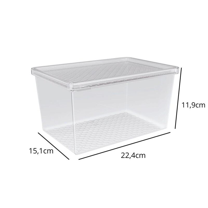 Set x3 Caja organizadora multiuso G 2,9L TRANSPARENTE