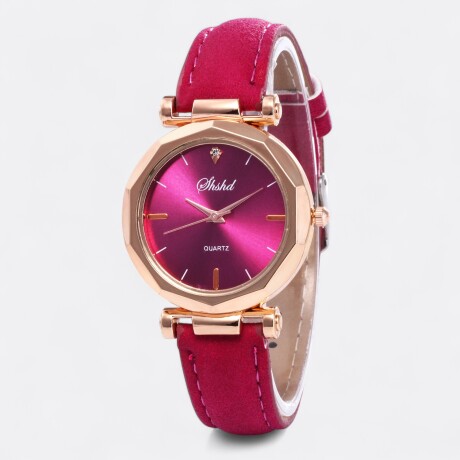 Reloj De Pulsera Nina Fucsia Metal