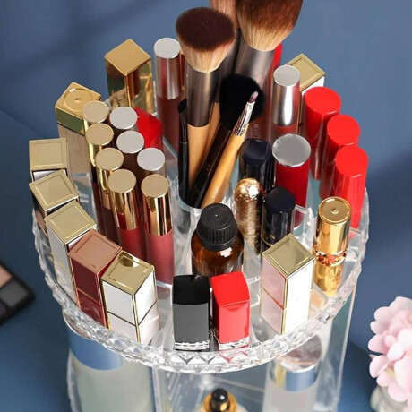 Organizador giratorio acrílico de cosméticos 27*27*32 Transparente