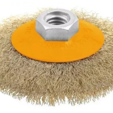 TOLSEN CEPILLO COPA CHATO BRONCEADO AMOLADORA 100MM Tolsen Cepillo Copa Chato Bronceado Amoladora 100mm