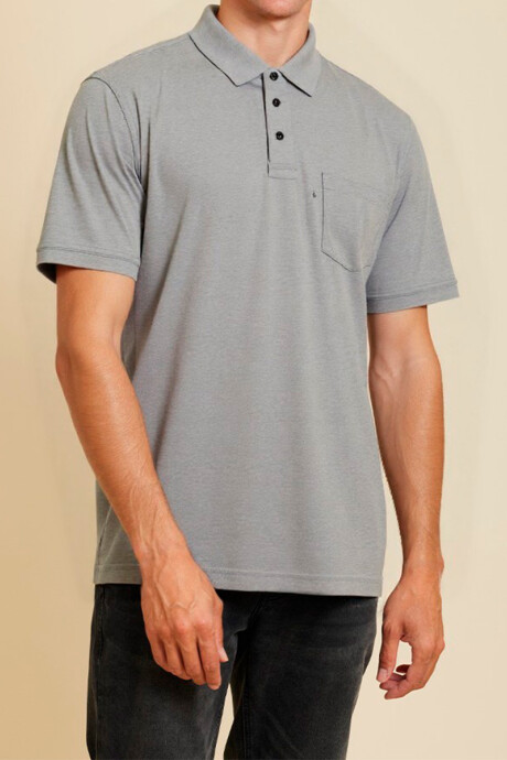 T-SHIRT POLO CORBIN Gris