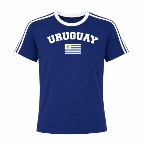 CAMISETA BANDERA UY AZUL CE-BANUY-04 TALLE S AZUL