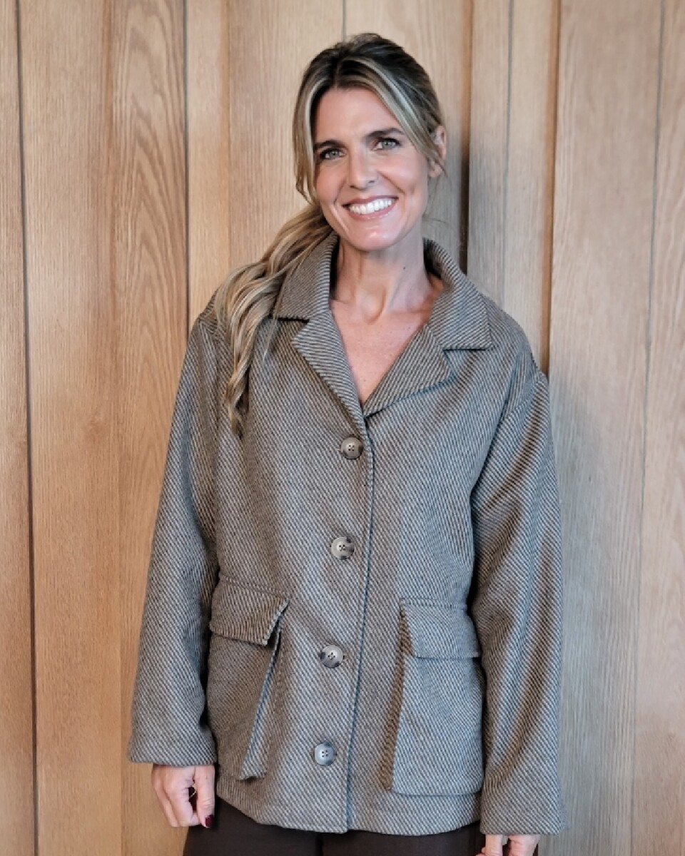 Sobreacamisa Budapest - Paño Espigado Gris 