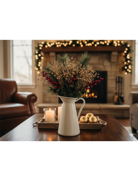 RAMO ESFERAS GLITTER CHAMPAGNE 40CM RAMO ESFERAS GLITTER CHAMPAGNE 40CM