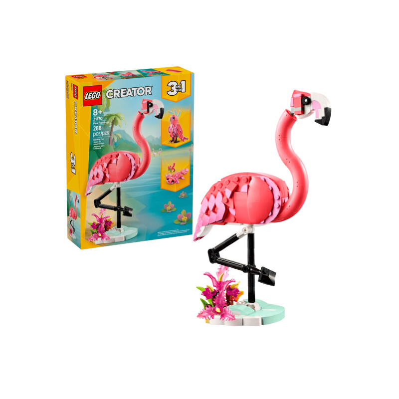 Flamenco Rosa Fauna Salvaje Sets 3 en 1 Creator Lego Flamenco Rosa Fauna Salvaje Sets 3 en 1 Creator Lego