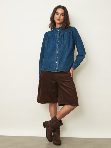 CAMISA ZALEA AZUL OSCURO