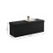 Puff Baul Texas Lino Negro