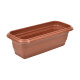 Maceta rectangular 3 lts MARRON