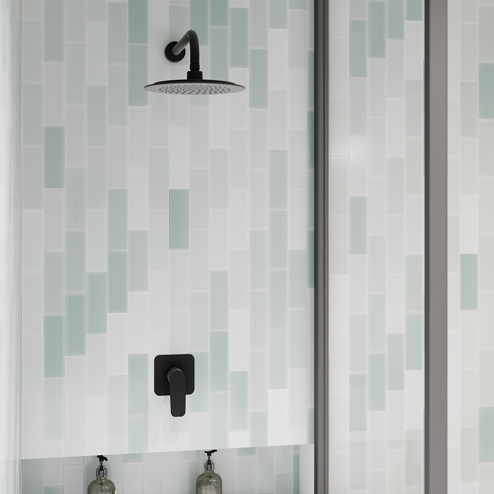 GRIFERÍA DUCHA EMPOTRAR ROSETA REDONDA NEW FLY NEGRO MATE K5718012NM Grifería Ducha Empotrar Roseta Redonda New Fly Negro Mate K5718012nm