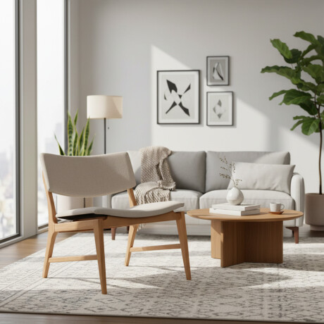 Butaca Zoe Eco - Tela Rústica Rustico beige (4F)