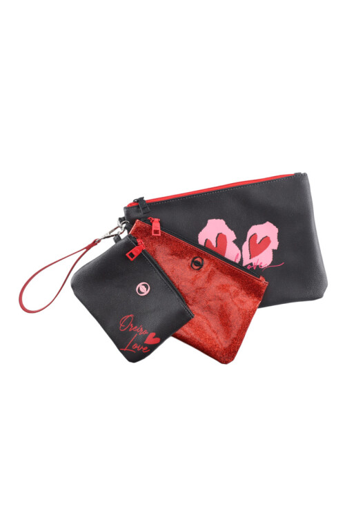 Set/3 Necessaire Oreiro Negro