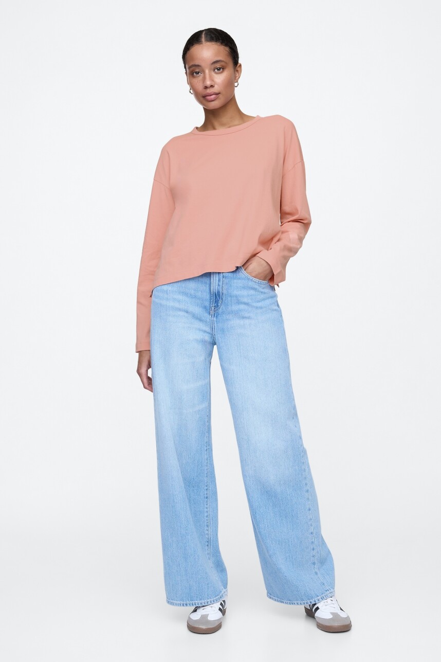 Remera Manga Larga Mujer Antique Pink