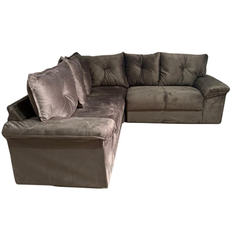 Juego de Living Esquinero Santiago Marrón Café Platinum Juego de Living Esquinero Santiago Marrón Café Platinum