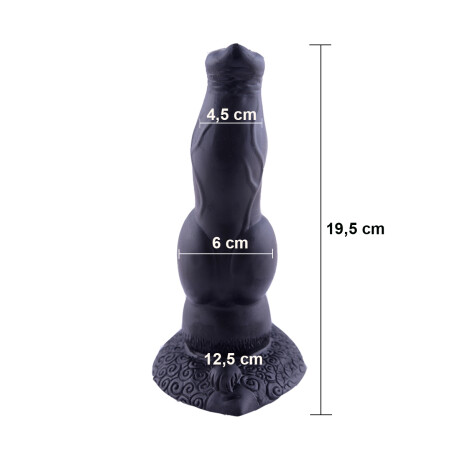 Consolador Pene Dildo Lobo Talle L Negro