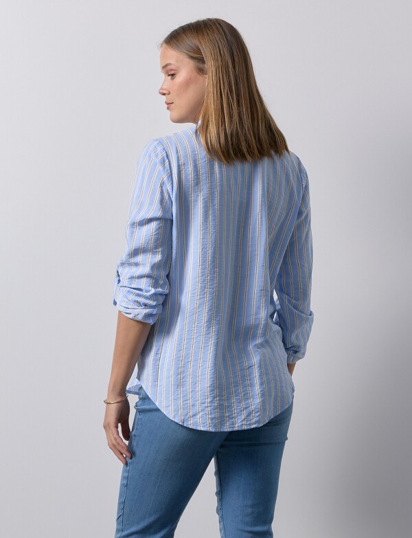 Blusa Lineas CELESTE/MULTI