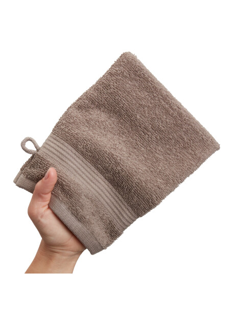 Manopla de baño KARLSTAD 15x21 marrón Manopla de baño KARLSTAD 15x21 marrón