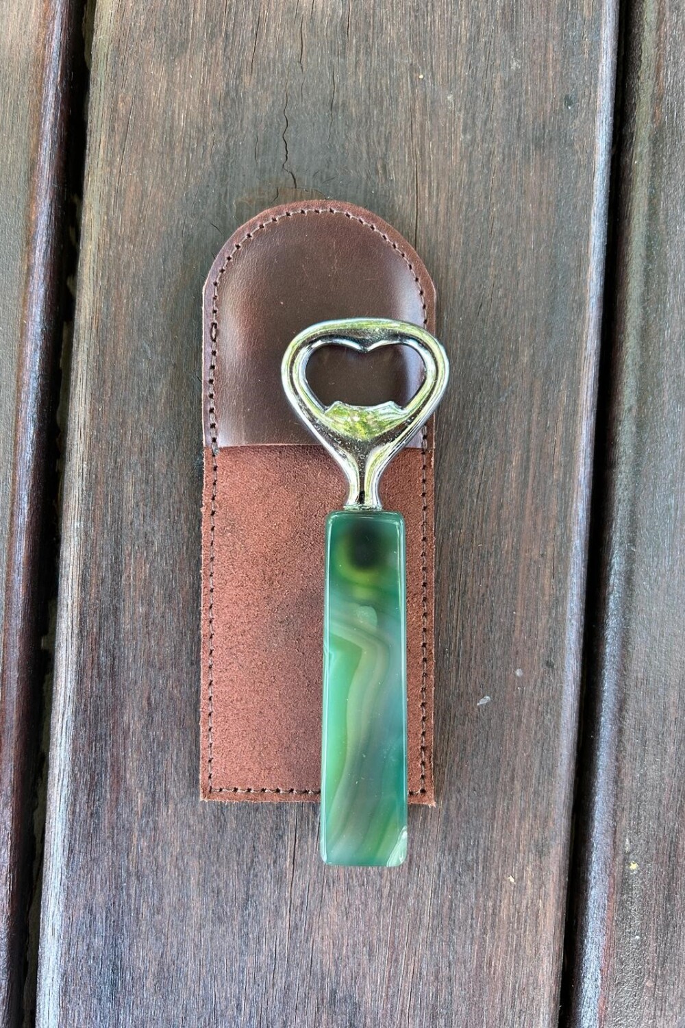 Long Beer Opener Verde / Chocolate
