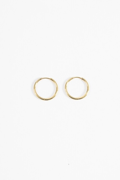 Aros acero medium dorado