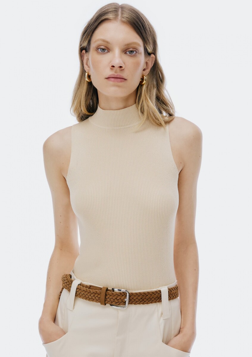 BLUSA SM FEM - CREMA 